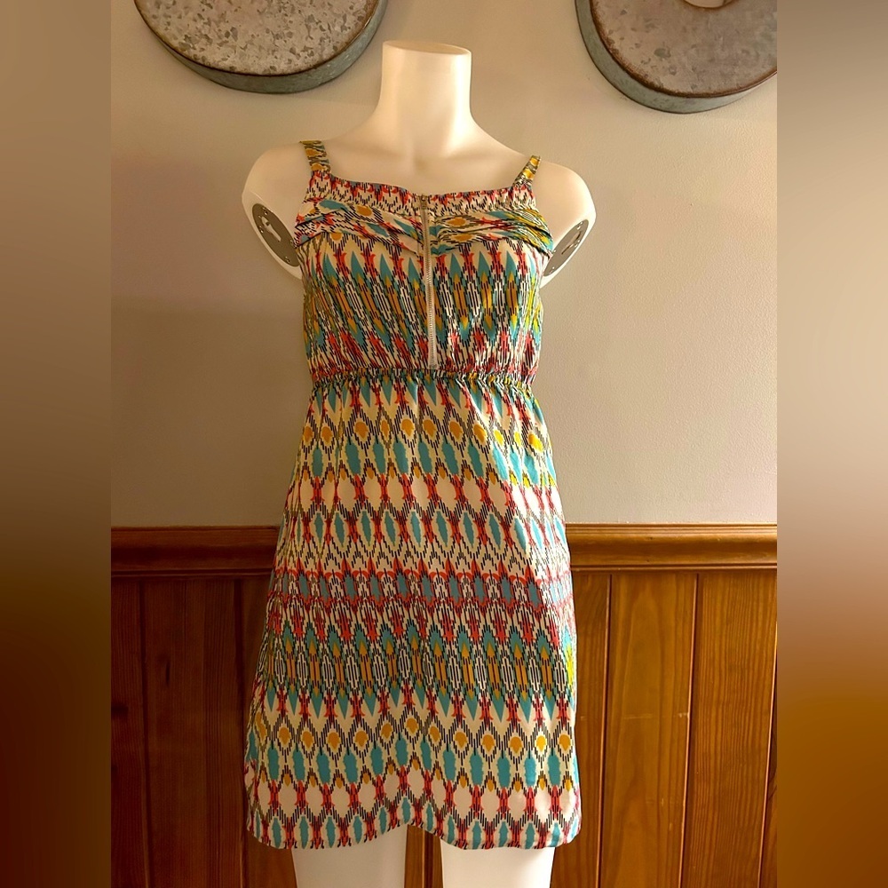 Sundress girl’s sz 16, women’s XS/sz 0-2, elastic waist, beach vibes, mini dress